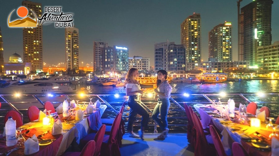 Dhow Cruise in Dubai Creek and Marina